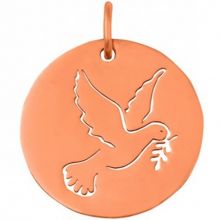 Médaille colombe ajourée (or rose 18 carats)  par Maison La Couronne