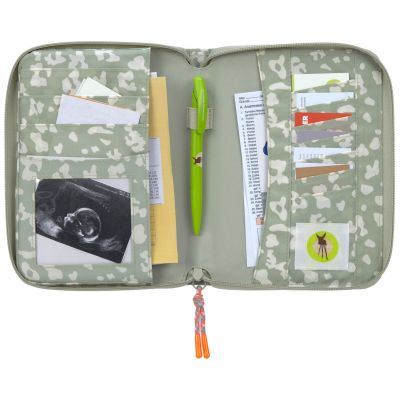 Protège carnet de santé Leo kaki clair