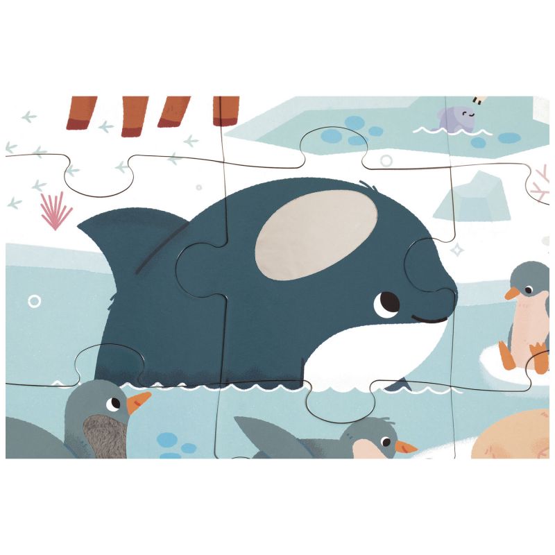 Puzzle tactile Pôles Polaires (20 pièces) Janod Produit 5