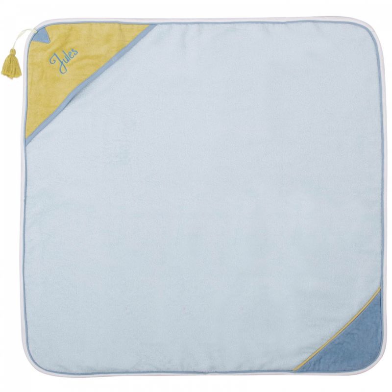Carré de bain Dragon bleu et vert personnalisable (82 x 88 cm) L'oiseau bateau