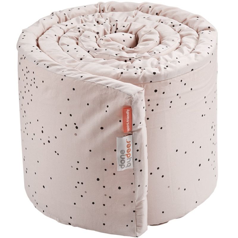 Tour de lit Dreamy Dots rose (pour lits 60 x 120 et 70 x 140 cm) Done by Deer