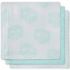 Lot de 3 essuie-mains hydrophiles chouette vert d'eau (31 x 31 cm) - Jollein Lot de 3 essuie-mains hydrophiles chouette vert d'eau (31 x 31 cm) - Jollein