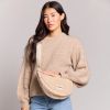 Sac banane Andrea Fourrure Beige  par Hindbag