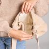 Sac banane Andrea Fourrure Beige  par Hindbag