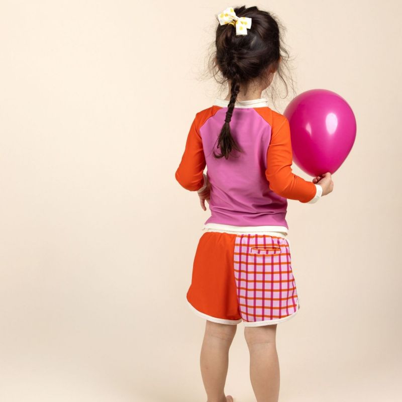 Tee-shirt anti-UV Rose Rouge (2-4 ans) KI et LA Ambiance 7