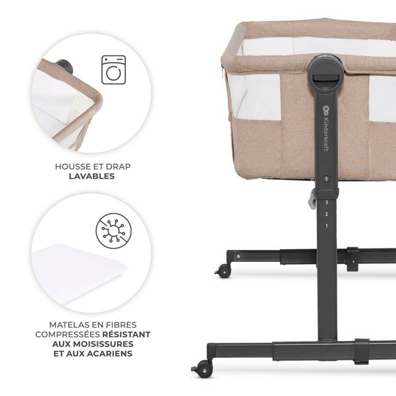 Lit cododo 2 en 1 Nestee Up 2 Beige Kinderkraft Produit 4