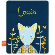 Protège carnet de santé loup (personnalisable)  par L'oiseau bateau