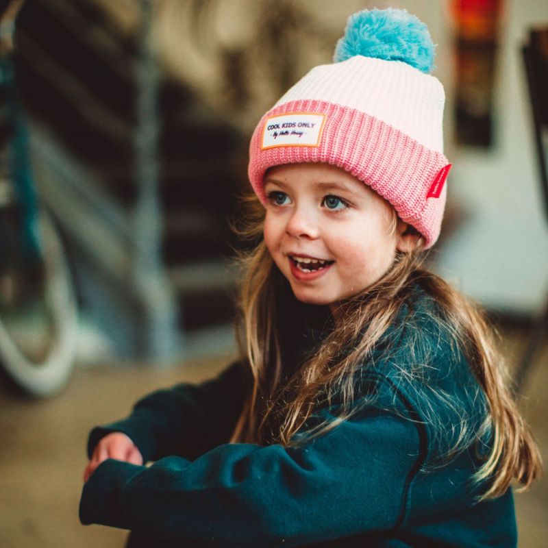 Bonnet Color Block Pink Ice (2-5 ans) Hello Hossy Ambiance 2