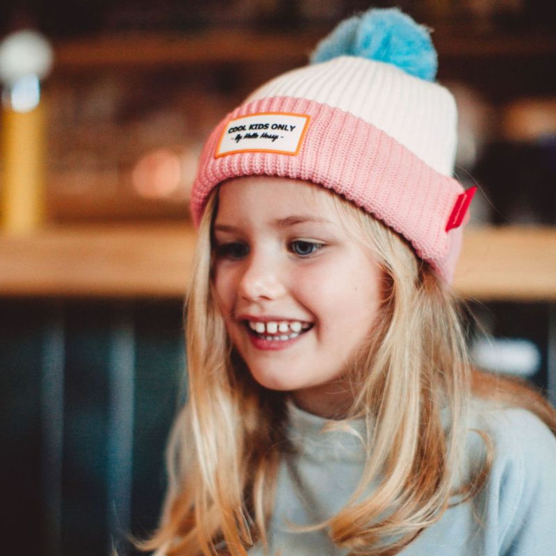 Bonnet Color Block Pink Ice (2-5 ans) Hello Hossy Ambiance 3