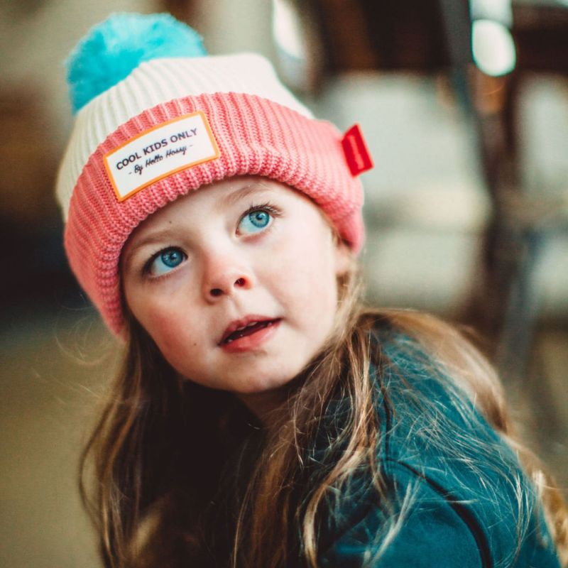 Bonnet Color Block Pink Ice (2-5 ans) Hello Hossy Ambiance 4