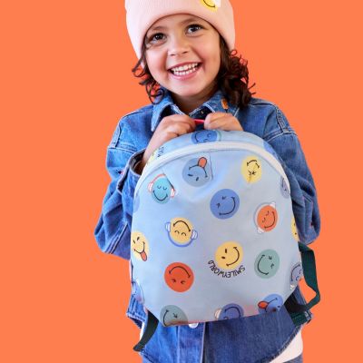 Sac à dos bébé Tiny SmileyWorld bleu (20 cm)