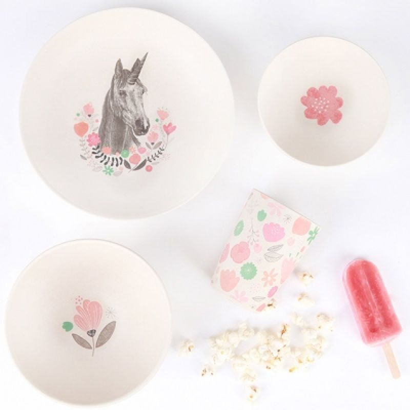 Coffret repas Licorne (4 pièces) Love Maé