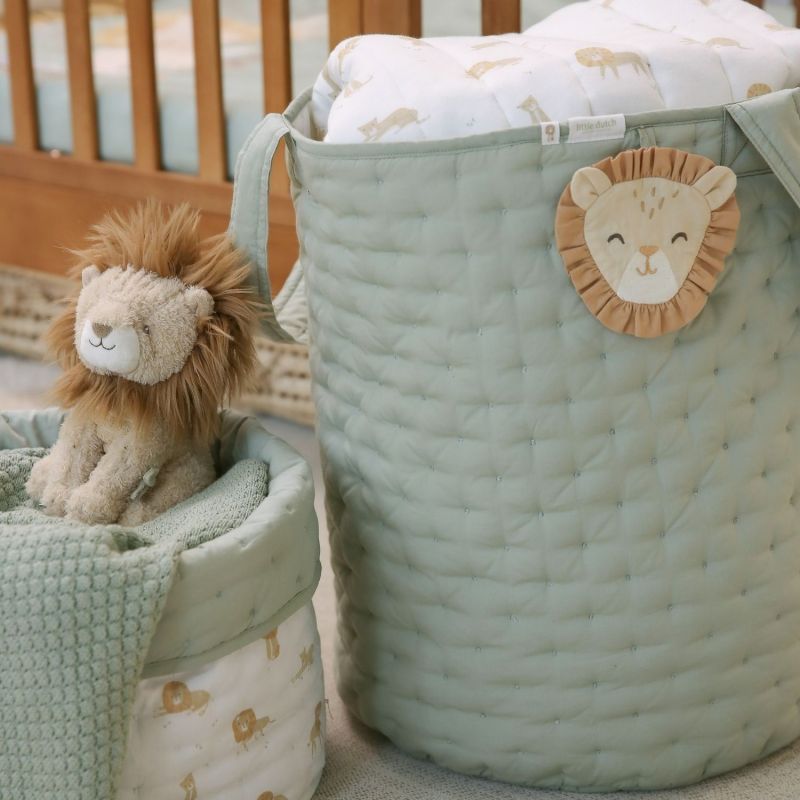 Panier de toilette rond grand Safari Leo Little Dutch Ambiance 2