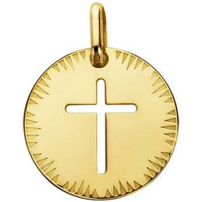 Médaille Croix ajourée (or jaune 18 carats)