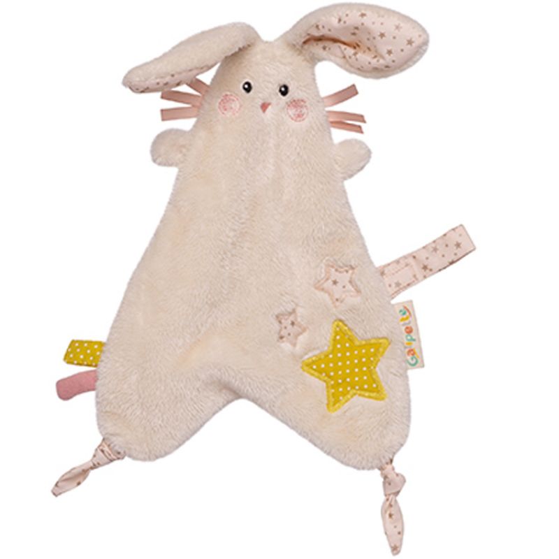 Doudou attache sucette lapin Lilou et Perlin Galipette