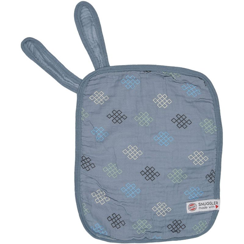 Doudou attache sucette en coton Xandu Ocean bleu Lodger