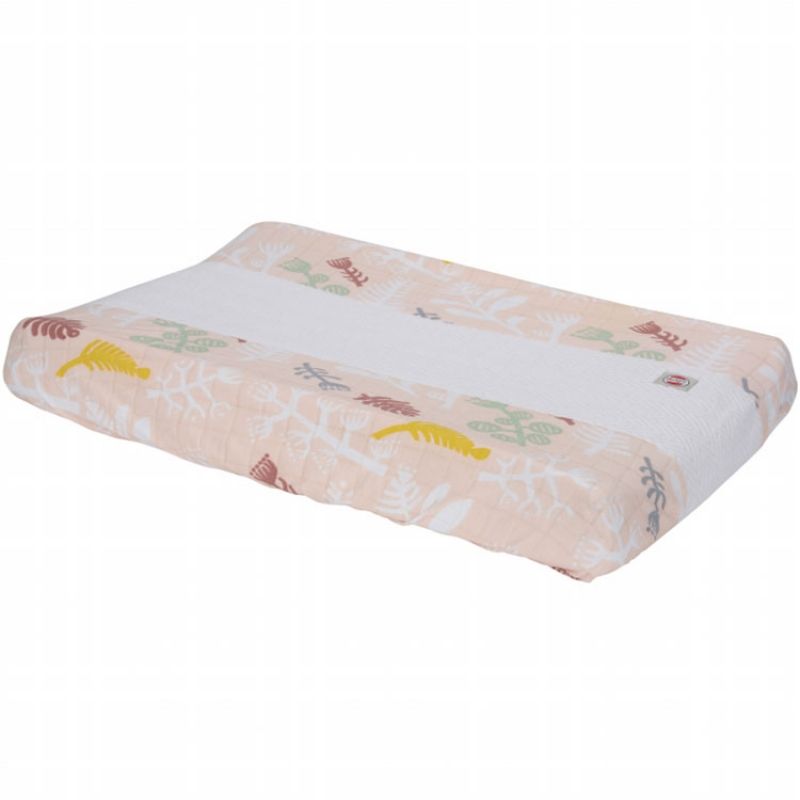 Housse de matelas à langer rose Plush Botanimal (70 x 90 cm) Lodger