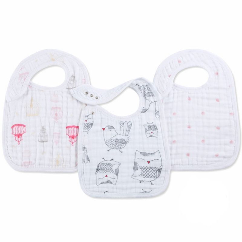 Lot de 3 bavoirs classiques Lovebird aden + anais