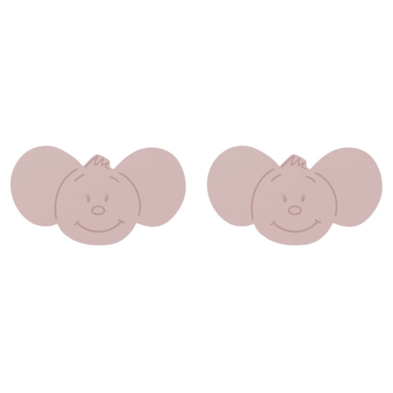 Poignées roses émotions Nina pour commode ou armoire (lot de 2) Noukie's