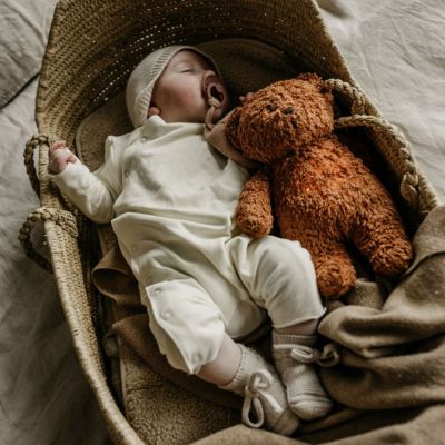 Peluche veilleuse Ours caramel 2.0