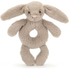 Hochet Bashful Lapin Beige (18 cm) - Jellycat