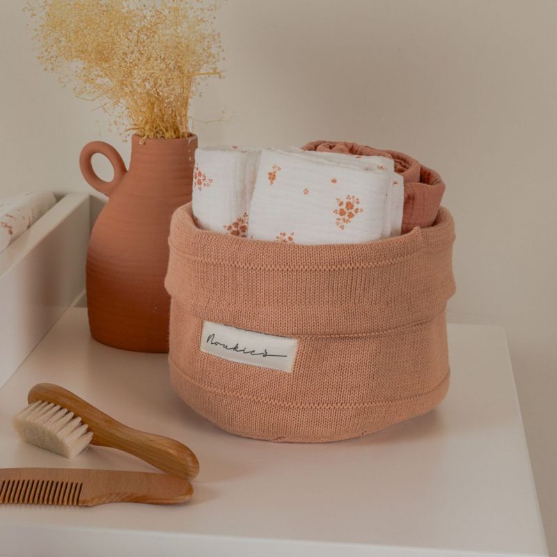 Lot de 3 langes en mousseline bio Fleurs d'Antan (70x70 cm) Noukie's Ambiance 4