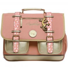 Cartable A4 primaire Pink Gold Leopard (38 cm) - Caméléon