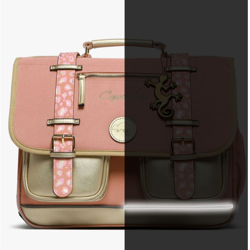 Cartable A4 primaire Pink Gold Leopard (38 cm) Caméléon Produit 6
