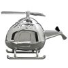 Tirelire Hélicoptère personnalisable (métal argenté) - Daniel Crégut