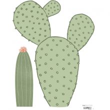 Planche de stickers A3 de 2 cactus  par Lilipinso