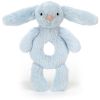 Hochet Bashful Lapin Bleu (18 cm) - Jellycat