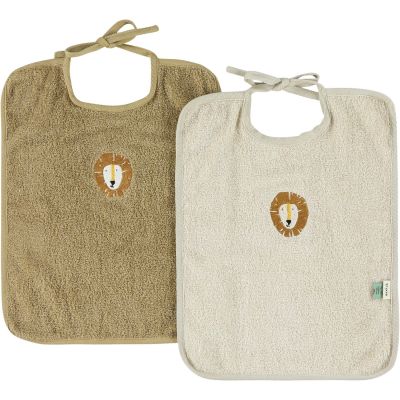 Lot de 2 bavoirs XL Lion  par Trixie