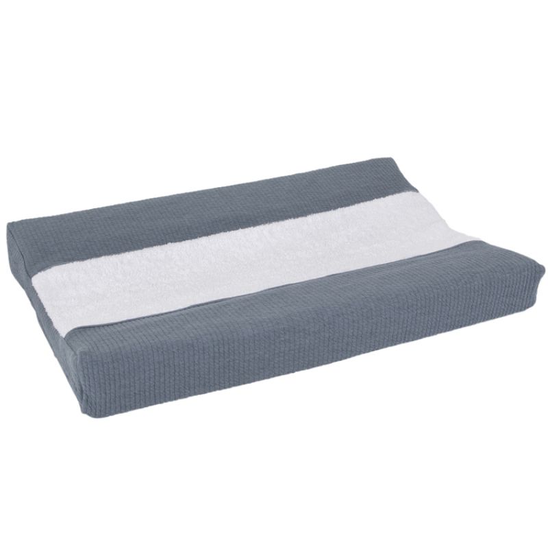 Housse de matelas à langer Pure blue (44 x 72 cm) Little Dutch