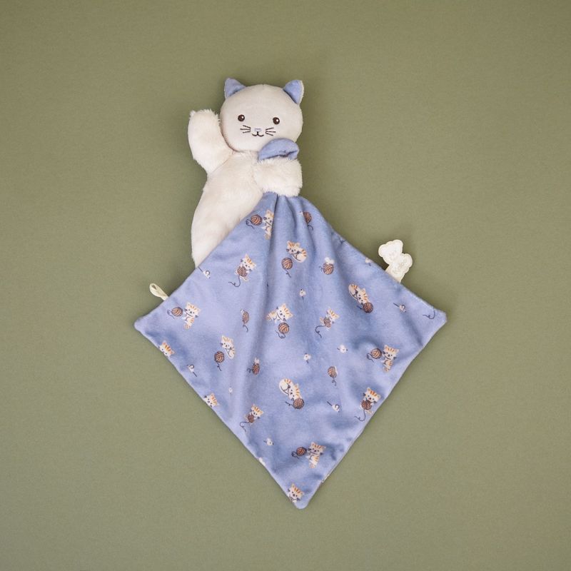 Doudou plat Chat Lilas Kaloo Ambiance 1