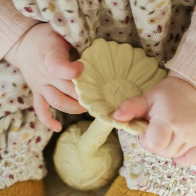 Hochet de dentition Marguerite Daisy jaune