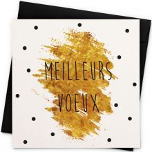 Carte de voeux Meilleurs voeux (13 x 13 cm)  par La Poupette à paillettes