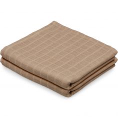 Lot de 2 langes en mousseline Camel - Cam Cam Copenhagen