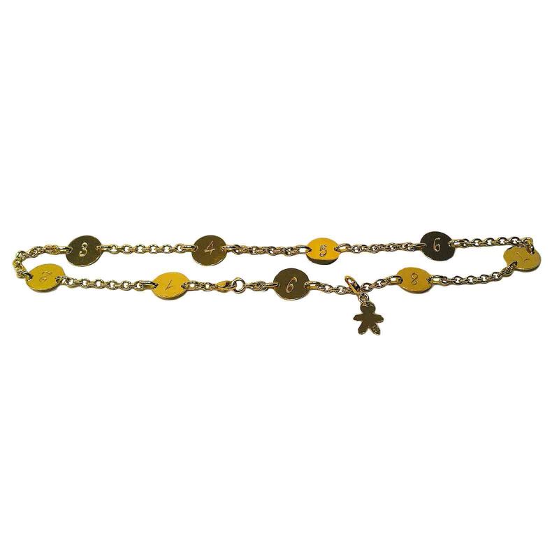 Collier breloque Moi après Mois Charm's (or jaune ou or blanc) Loupidou