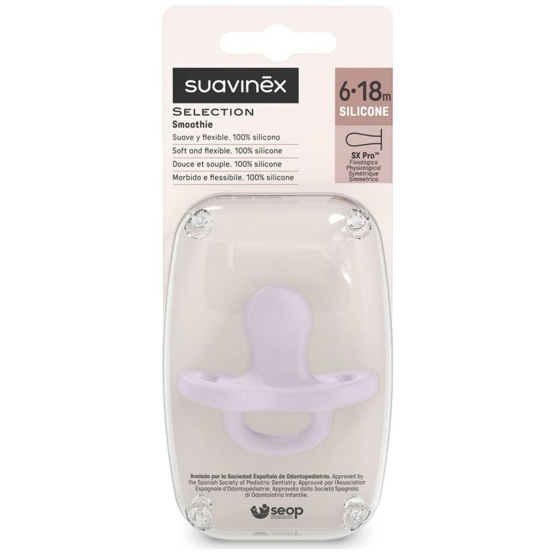 Sucette réversible SXPro Colour Essence Mauve (6-18 mois) Suavinex Packaging 4