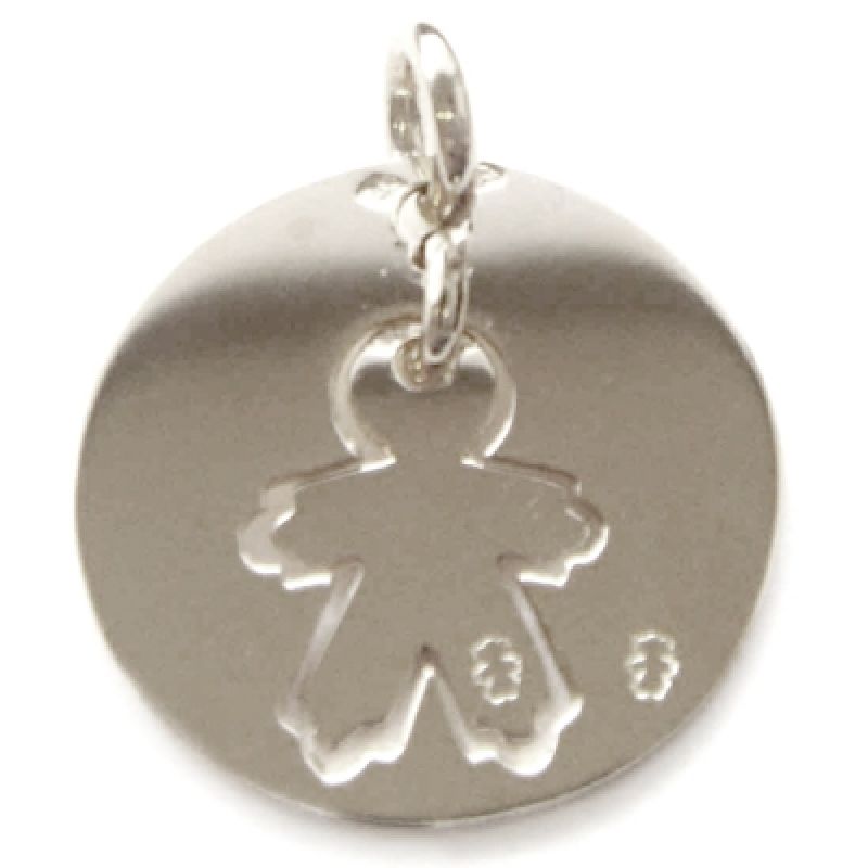 Pendentif ''Future Maman'' petit garçon (argent 925°) Loupidou