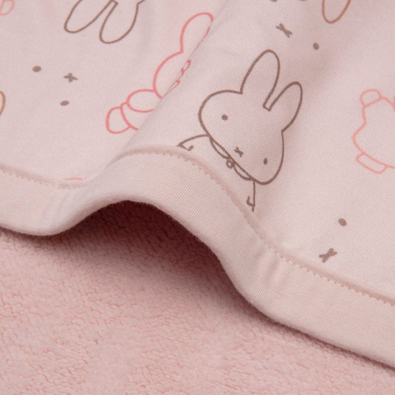 Couverture Miffy Moments Silk Rose (75 x 100 cm) Jollein Produit 5