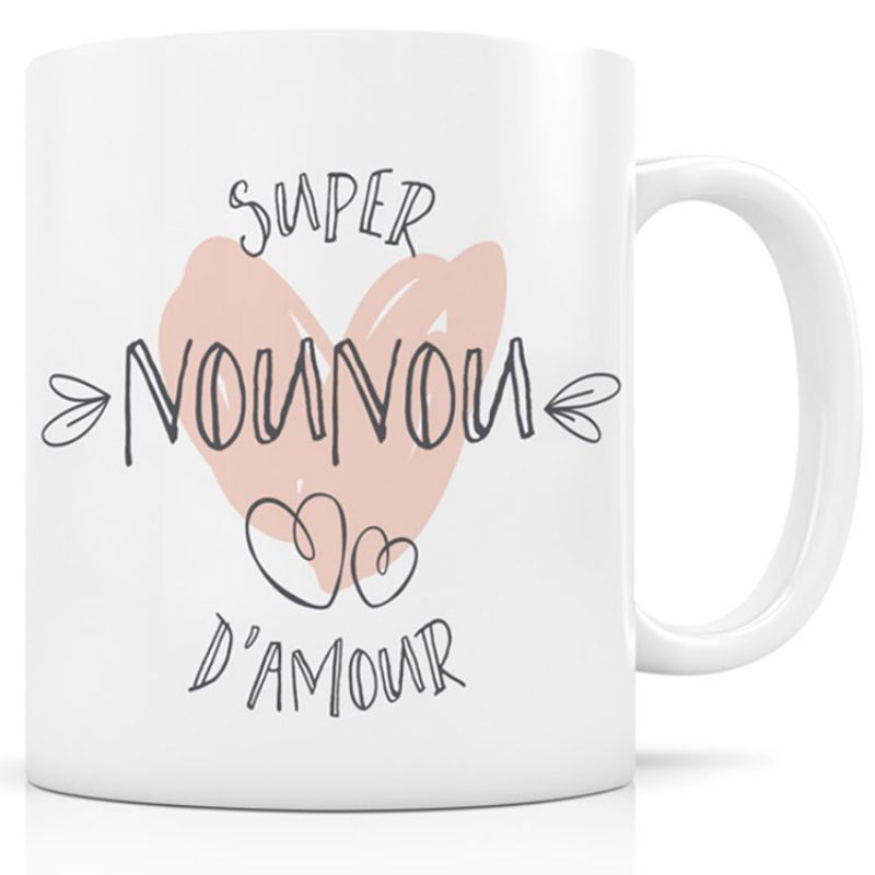 Mug céramique Super Nounou d'amour Signature Label Tour