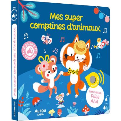 Livre sonore Mes super comptines d'animaux Auzou Editions