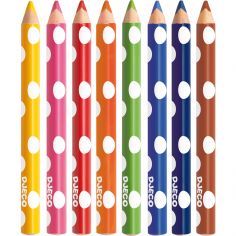 8 crayons de couleur pour les petits