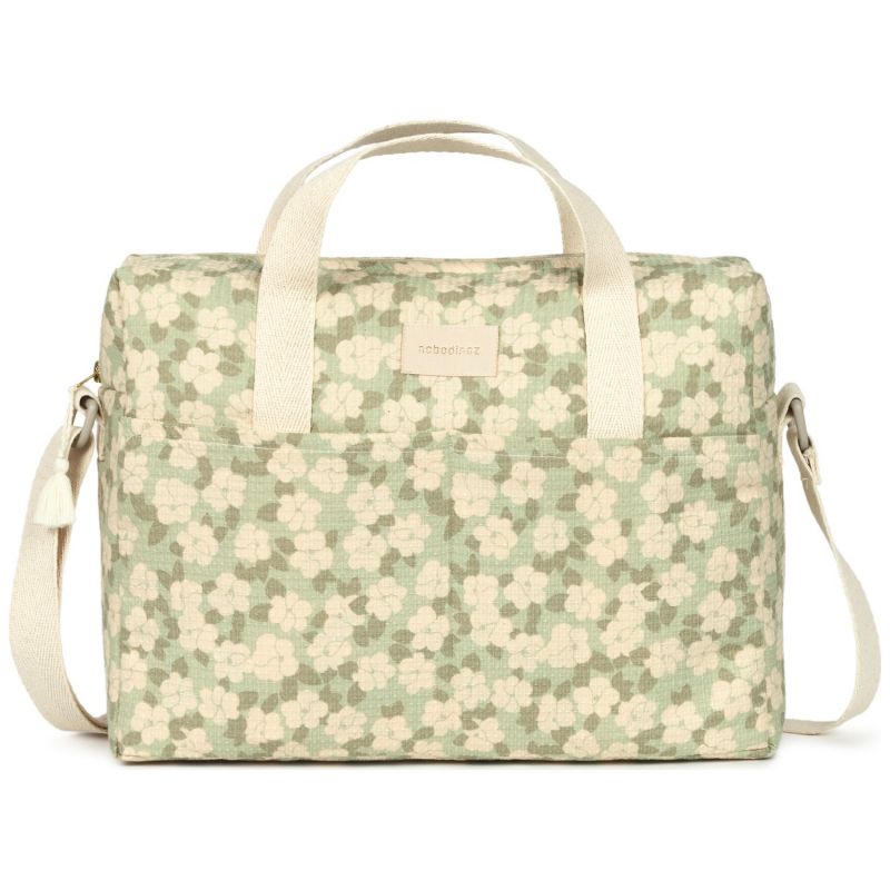 Sac à langer imperméable Gala Opera Green sakura Nobodinoz Produit 1 grande taille