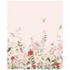Papier peint panoramique Decor Alysse fleurs et oiseaux rose (2m x 248 cm)  Lilipinso Produit 1