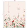 Papier peint panoramique Decor Alysse fleurs et oiseaux rose (2m x 248 cm)  Lilipinso Produit 5