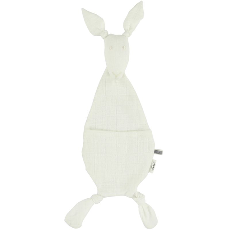 Doudou plat Kangourou Bliss blanc Les Rêves d'Anaïs