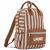 Variation Beige, marron du produit Sac à dos Rayures (personnalisable) de la marque Atelier Wagram