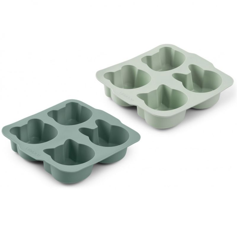 Lot de 2 moules à pâtisserie Mariam mint mix Liewood